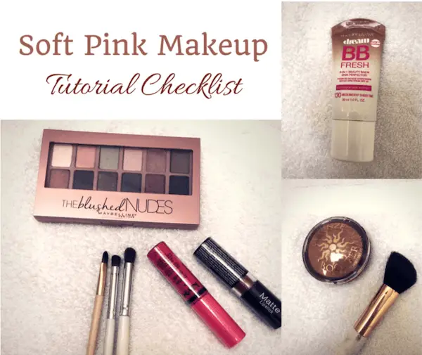 Soft Pink Makeup Tutorial Checklist